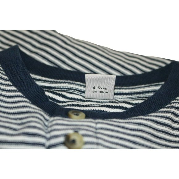 2 TU Kids Long Sleeve T-Shirts Navy Striped and Bl - Picture 11 of 12